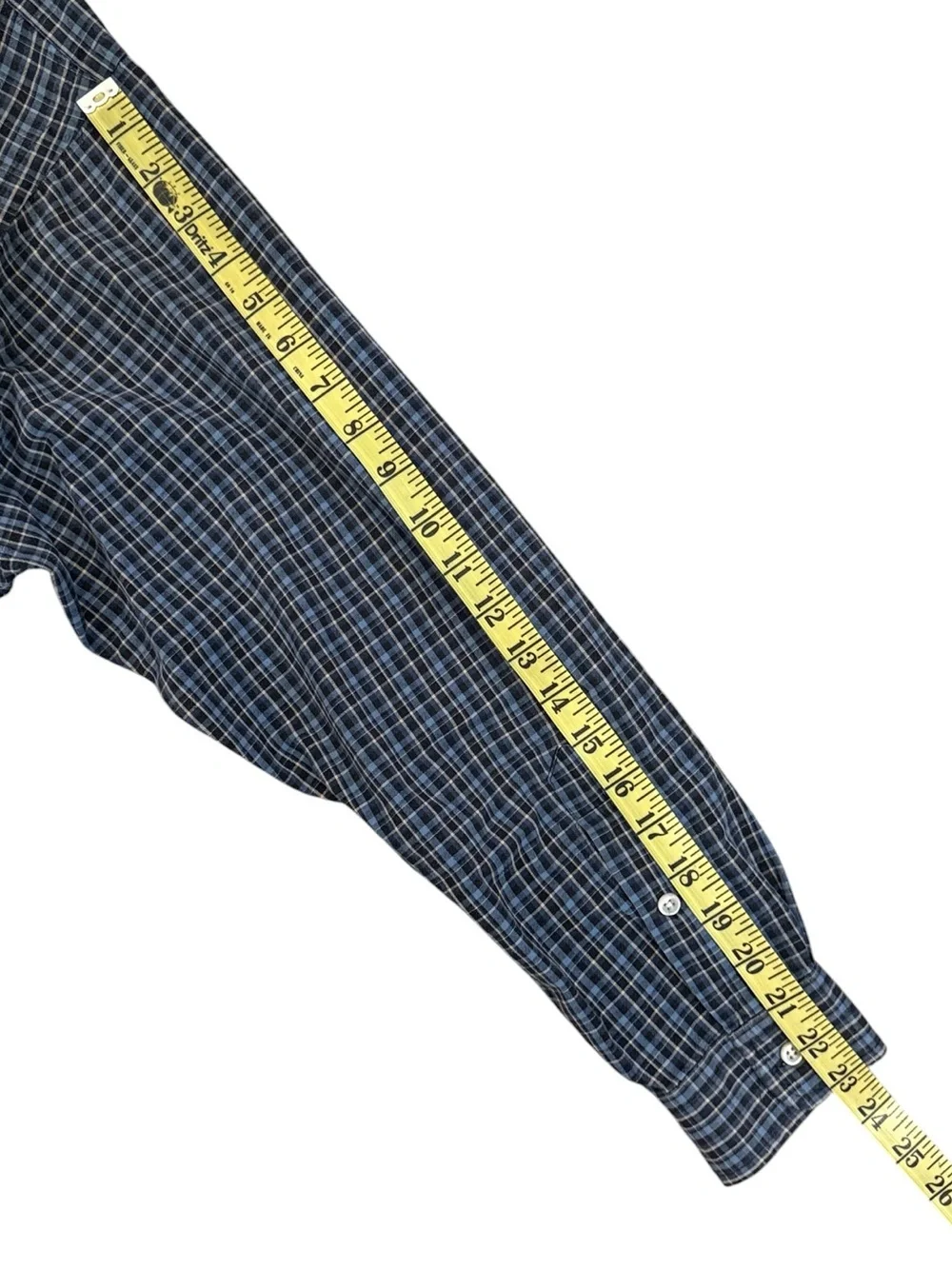 Polo Ralph Lauren Big Shirt Plaid Button Down Cotton Oversized Medium Blue - Picture 12 of 12